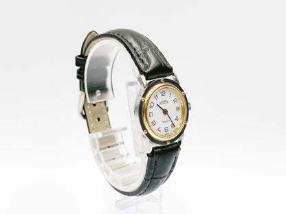Hermes Clipper Quartz, ladies — white dial