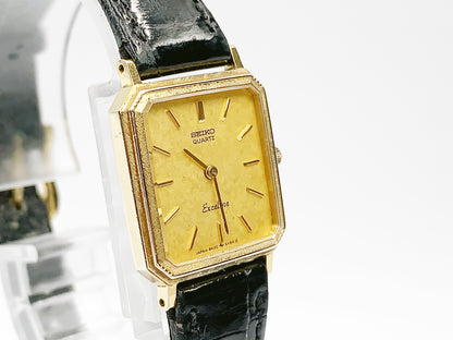 Seiko Exceline 8420-5410 Quartz, ladies — gold dial