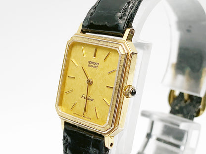 Seiko Exceline 8420-5410 Quartz, ladies — gold dial