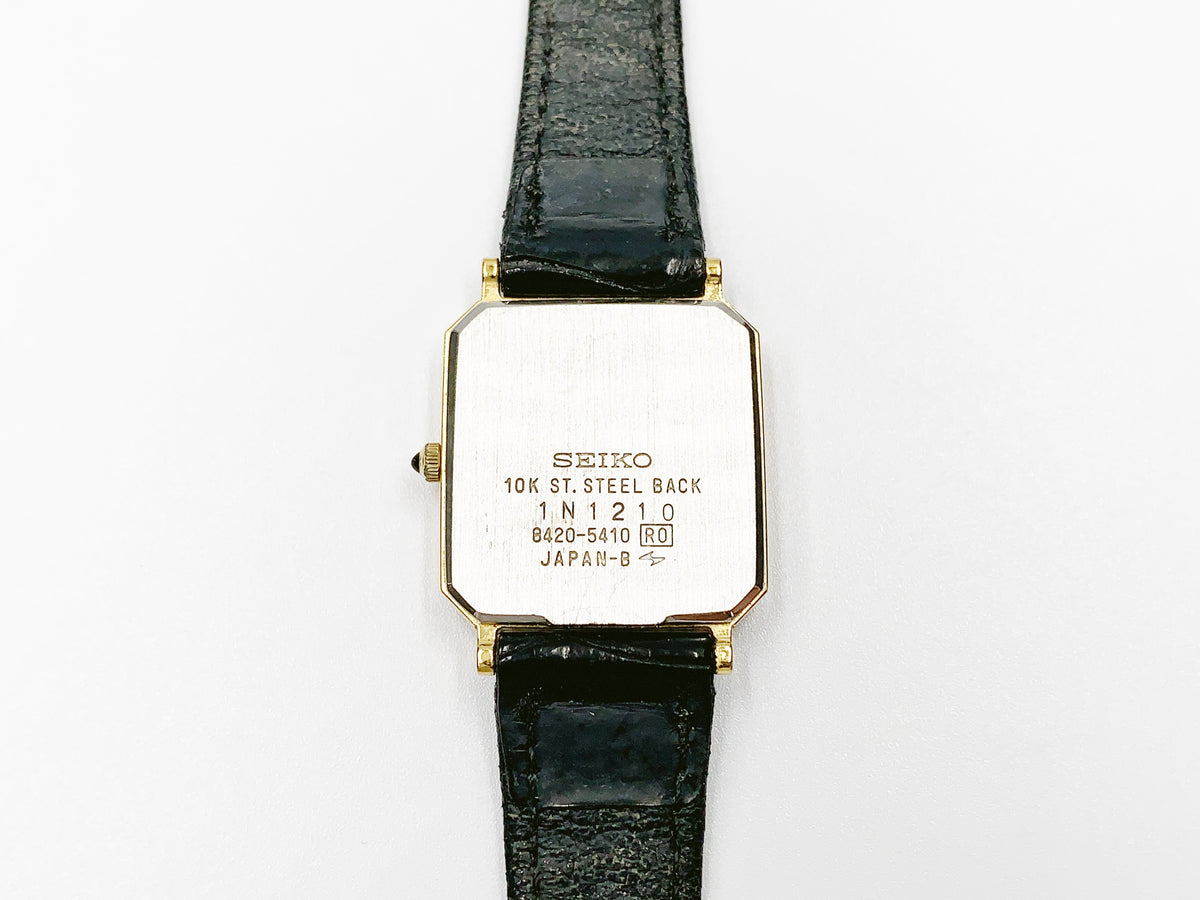 Seiko Exceline 8420-5410 Quartz, ladies — gold dial