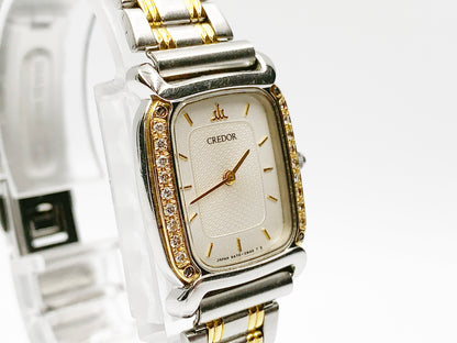 Seiko Credor 5A70-5470 Quartz, ladies — silver dial