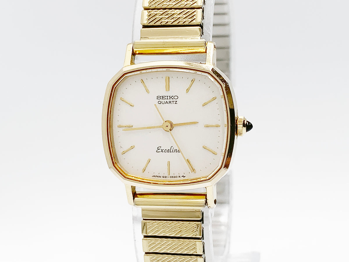 Seiko Exceline 1221-5350 Quartz, ladies — white dial