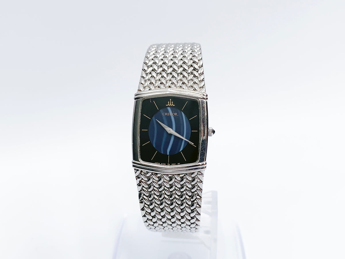 Seiko Credor 6730-5341 Quartz, ladies — black dial