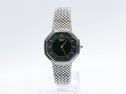 Seiko Credor 8420-5660 Quartz, ladies — black dial