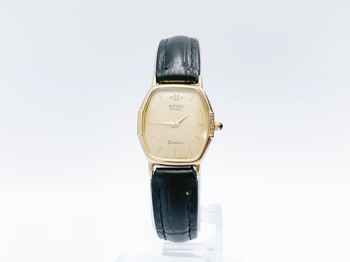 Seiko Exceline 8420-5780 Quartz, ladies — champagne dial