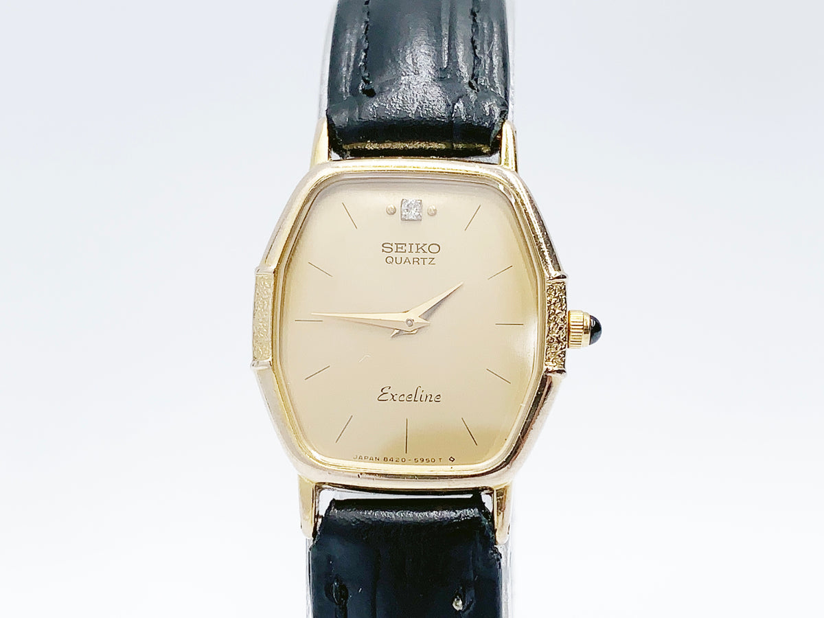 Seiko Exceline 8420-5780 Quartz, ladies — champagne dial