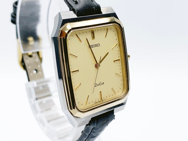 Seiko Dolce 5E31-5B0A Quartz — champagne dial