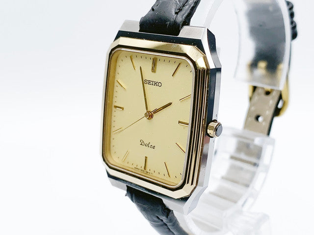 Seiko Dolce 5E31-5B0A Quartz — champagne dial