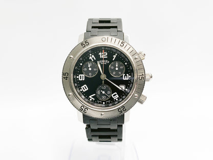 Hermes Clipper Chronograph CL2.915 Quartz — black dial