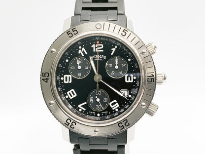Hermes Clipper Chronograph CL2.915 Quartz — black dial