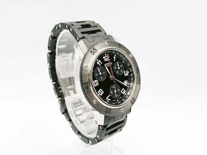 Hermes Clipper Chronograph CL2.915 Quartz — black dial