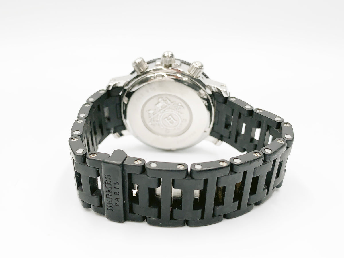 Hermes Clipper Chronograph CL2.915 Quartz — black dial