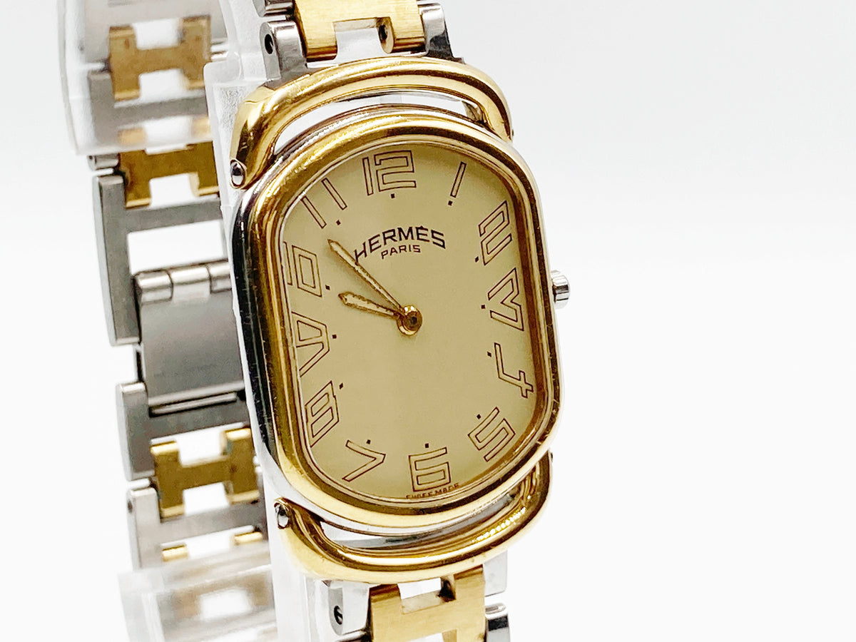 Hermes Rallye Quartz, ladies — champagne dial