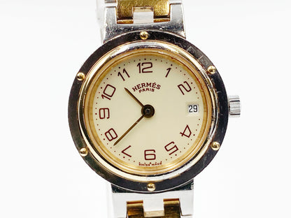 Hermes Clipper Quartz, ladies — white dial