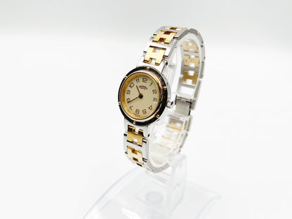 Hermes Clipper Quartz, ladies — white dial