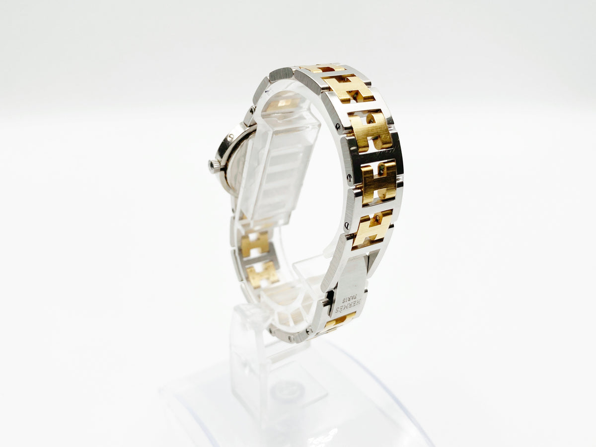 Hermes Clipper Quartz, ladies — white dial