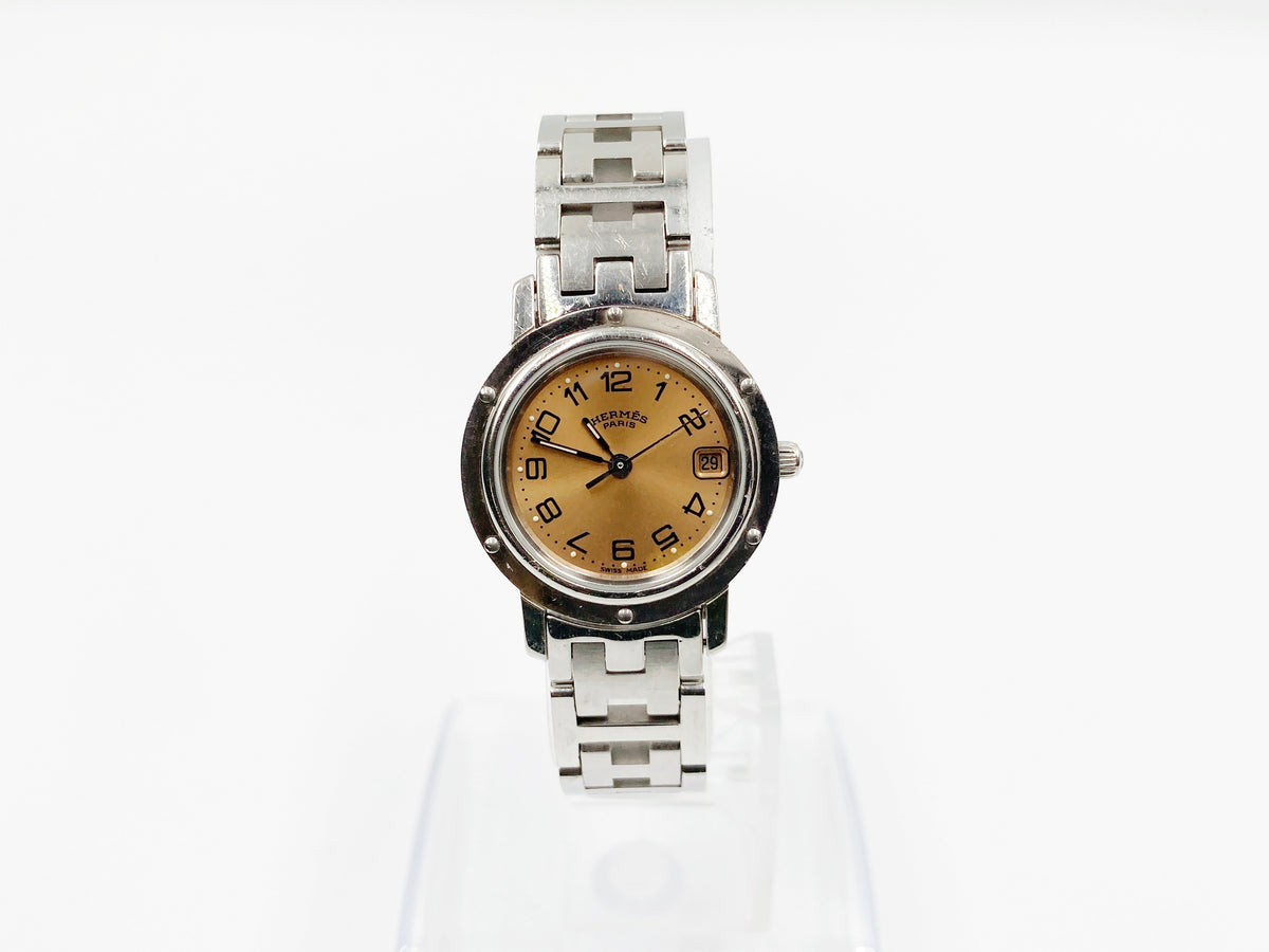 Hermes Clipper CL4.210 Quartz, ladies — champagne dial