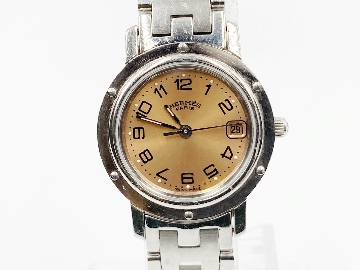 Hermes Clipper CL4.210 Quartz, ladies — champagne dial