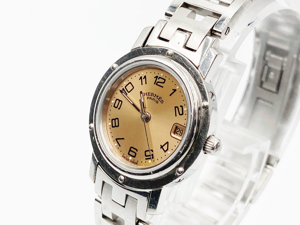 Hermes Clipper CL4.210 Quartz, ladies — champagne dial