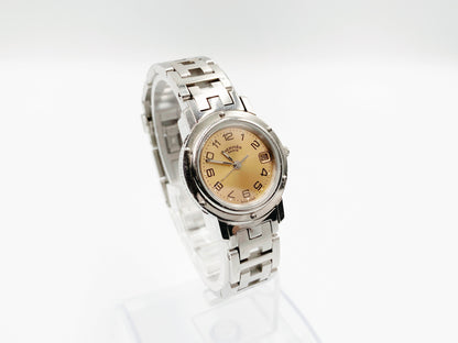 Hermes Clipper CL4.210 Quartz, ladies — champagne dial
