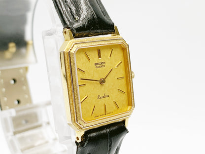 Seiko Exceline 8420-5410 Quartz, ladies — gold dial
