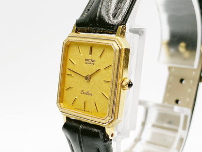 Seiko Exceline 8420-5410 Quartz, ladies — gold dial