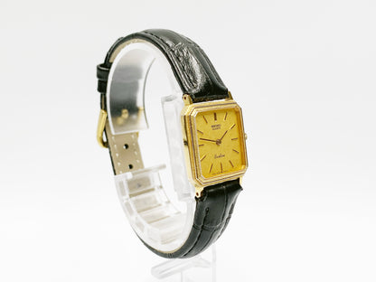 Seiko Exceline 8420-5410 Quartz, ladies — gold dial