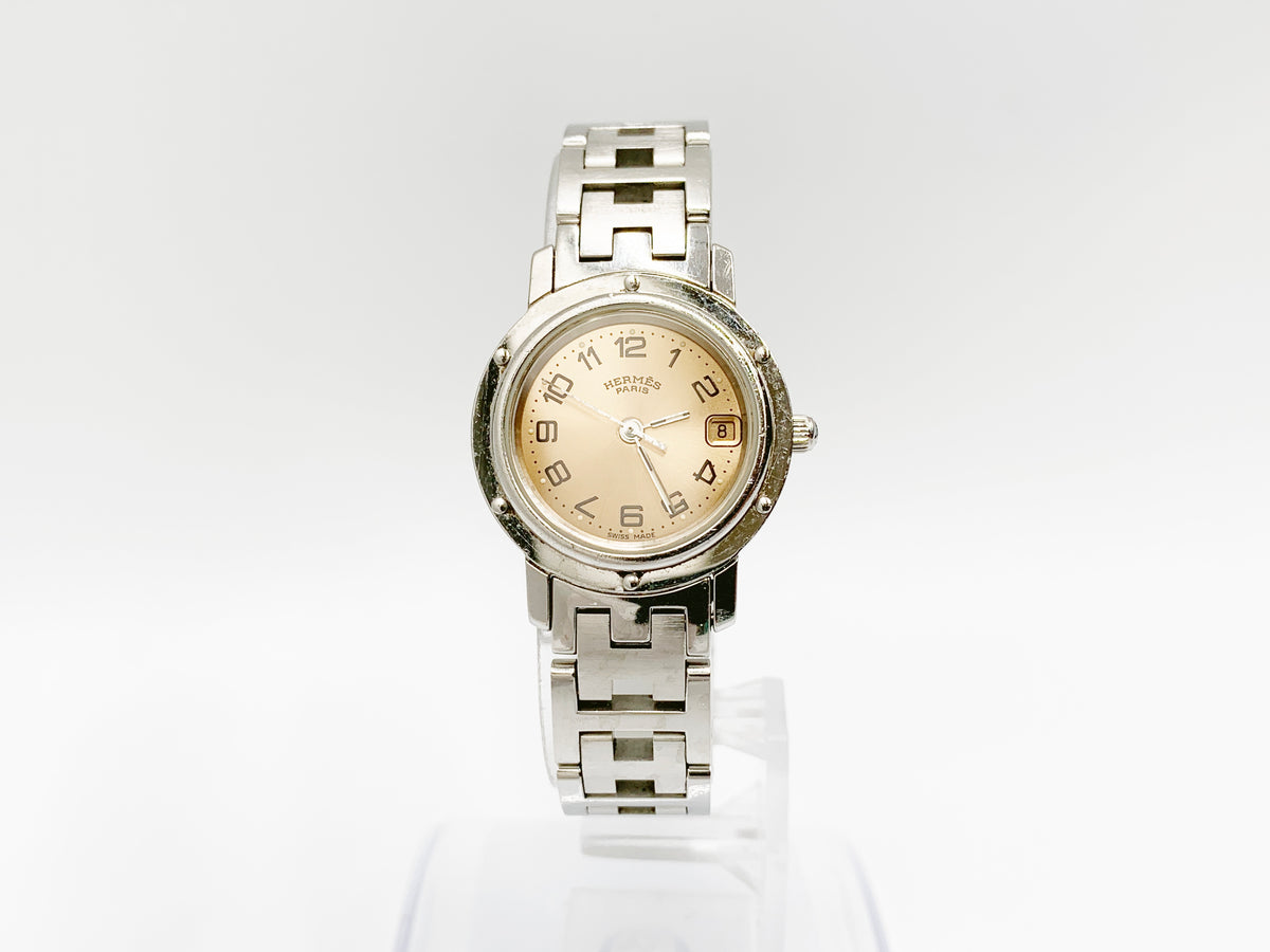 Hermes Clipper CL4.210 Quartz, ladies — champagne dial