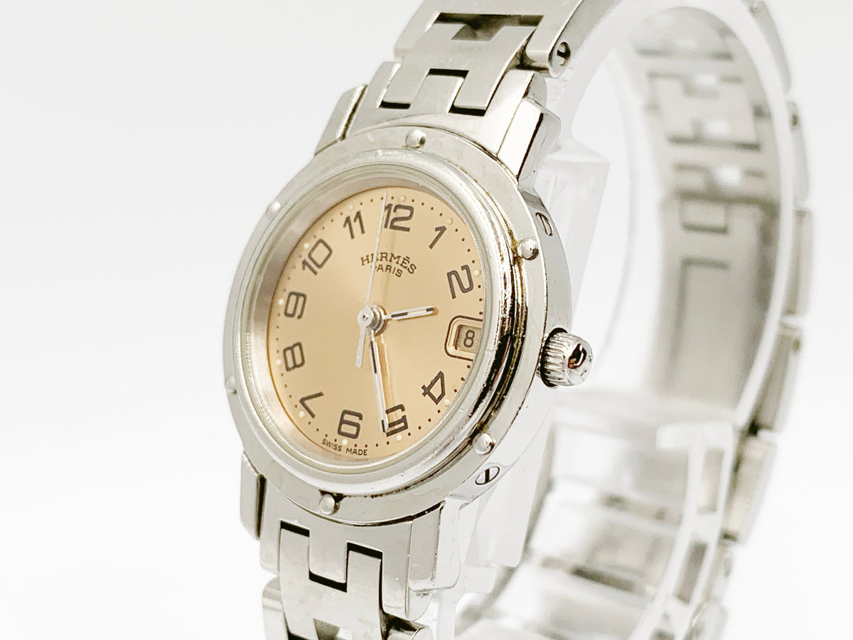 Hermes Clipper CL4.210 Quartz, ladies — champagne dial