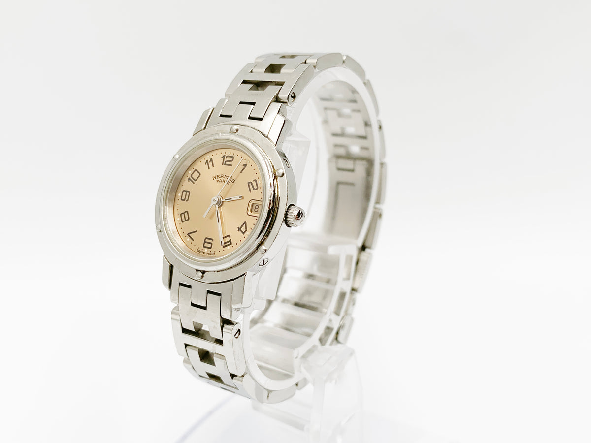 Hermes Clipper CL4.210 Quartz, ladies — champagne dial