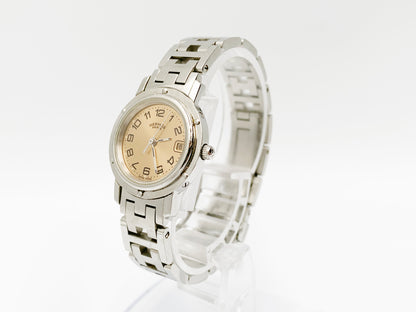 Hermes Clipper CL4.210 Quartz, ladies — champagne dial