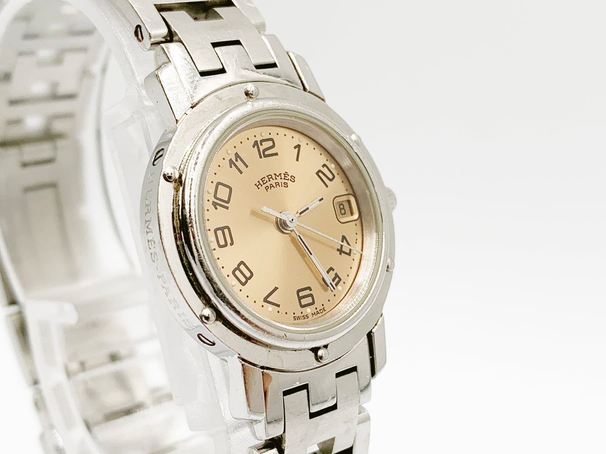Hermes Clipper CL4.210 Quartz, ladies — champagne dial