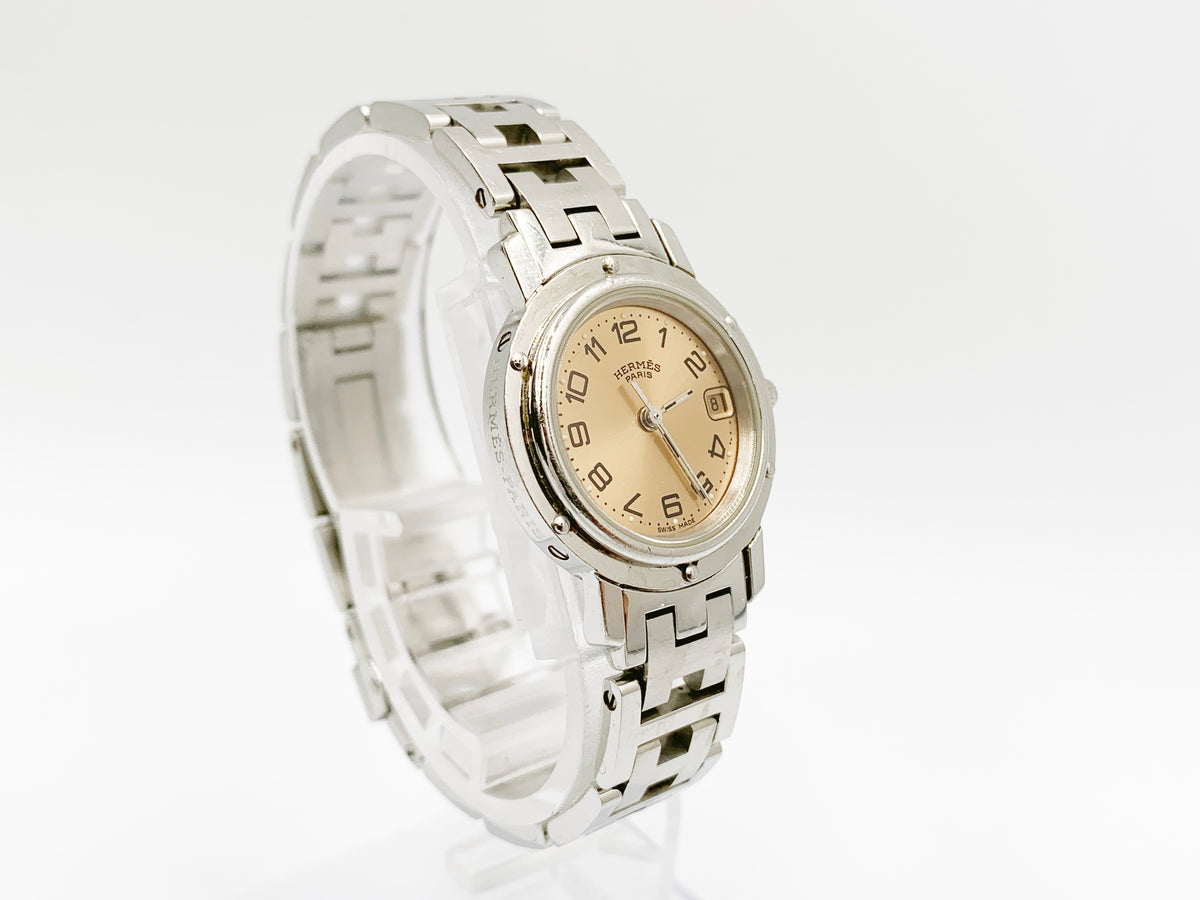Hermes Clipper CL4.210 Quartz, ladies — champagne dial
