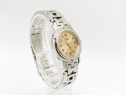 Hermes Clipper CL4.210 Quartz, ladies — champagne dial
