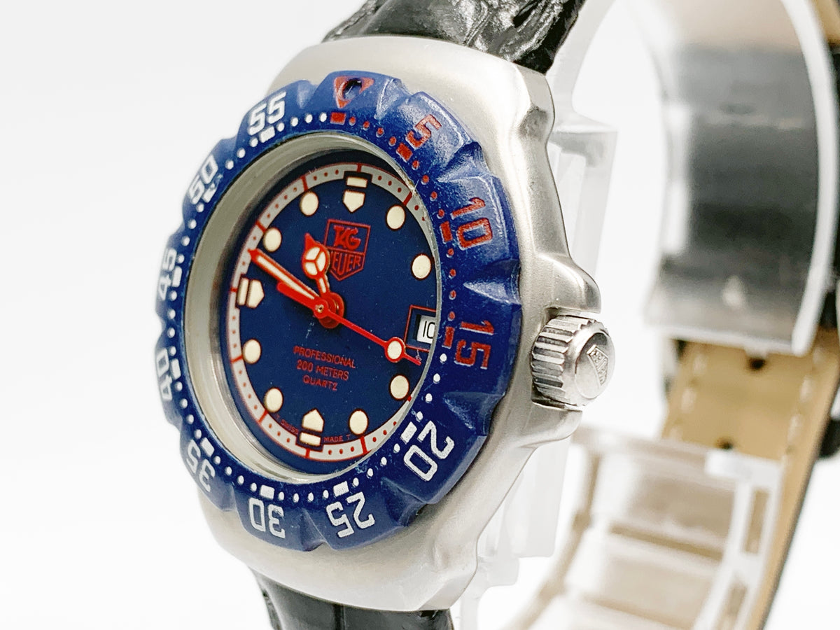 TAG Heuer Professional WA1410 Quartz, ladies — blue dial