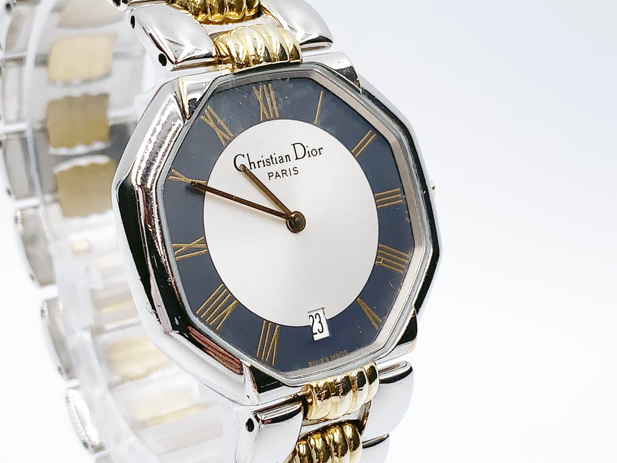 Christian Dior Octagon 45.204 Quartz — black dial