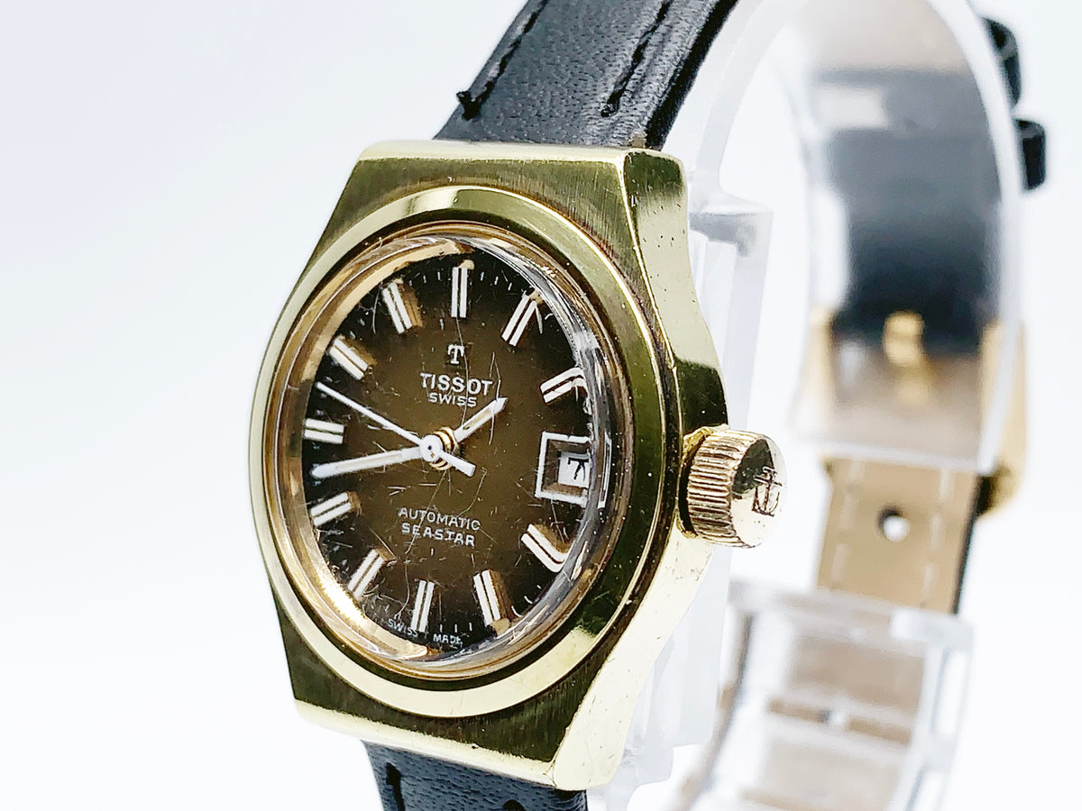 Tissot Seastar Automatic, ladies — brown dial