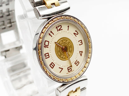Hermes Sellier Quartz, ladies — white dial