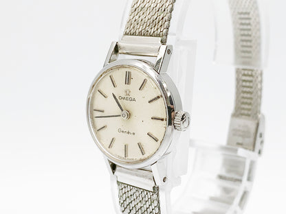 Omega Geneve hand-wound, ladies — silver dial