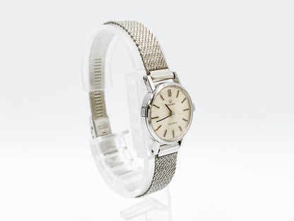 Omega Geneve hand-wound, ladies — silver dial