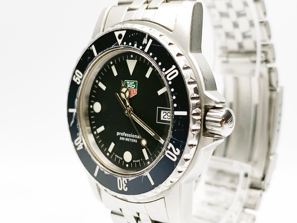 TAG Heuer Professional WD1210-00 Quartz — black dial